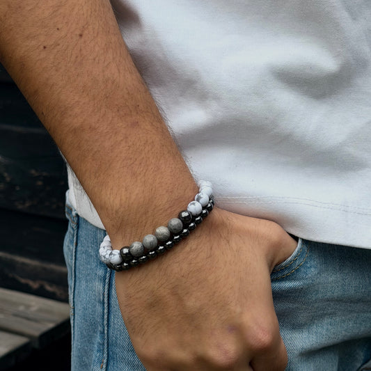 Minimalistische heren armband met strak en tijdloos ontwerp