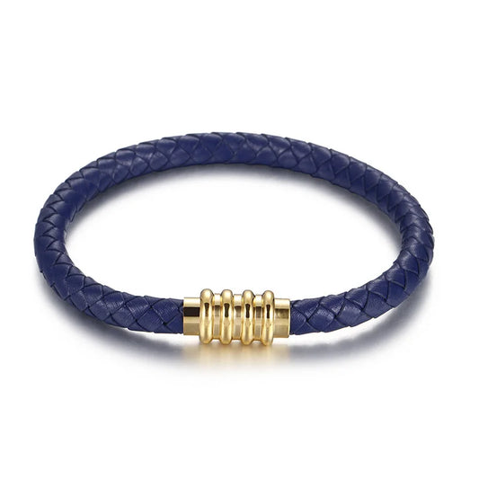 Gevlochten heren armband met strak en robuust ontwerp