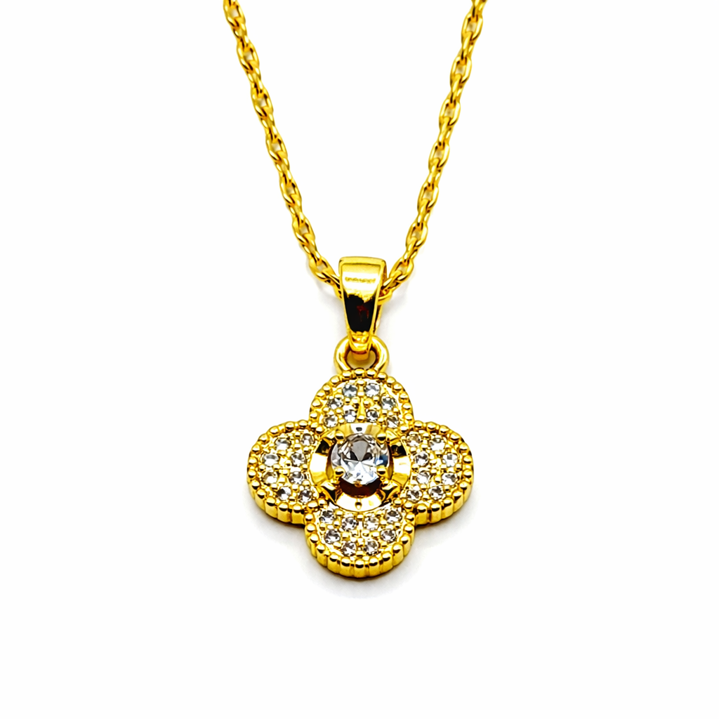 Roos ketting dames op witte achtergrond met elegant design