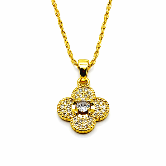 Roos ketting dames op witte achtergrond met elegant design