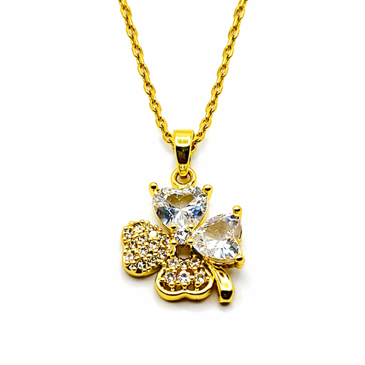 Klaver Ketting Dames Zirkonia | Trèfle Sublime