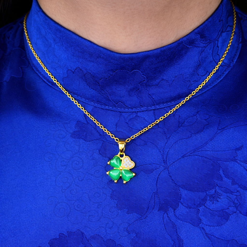 Groene Ketting Dames | Lueur Émeraude