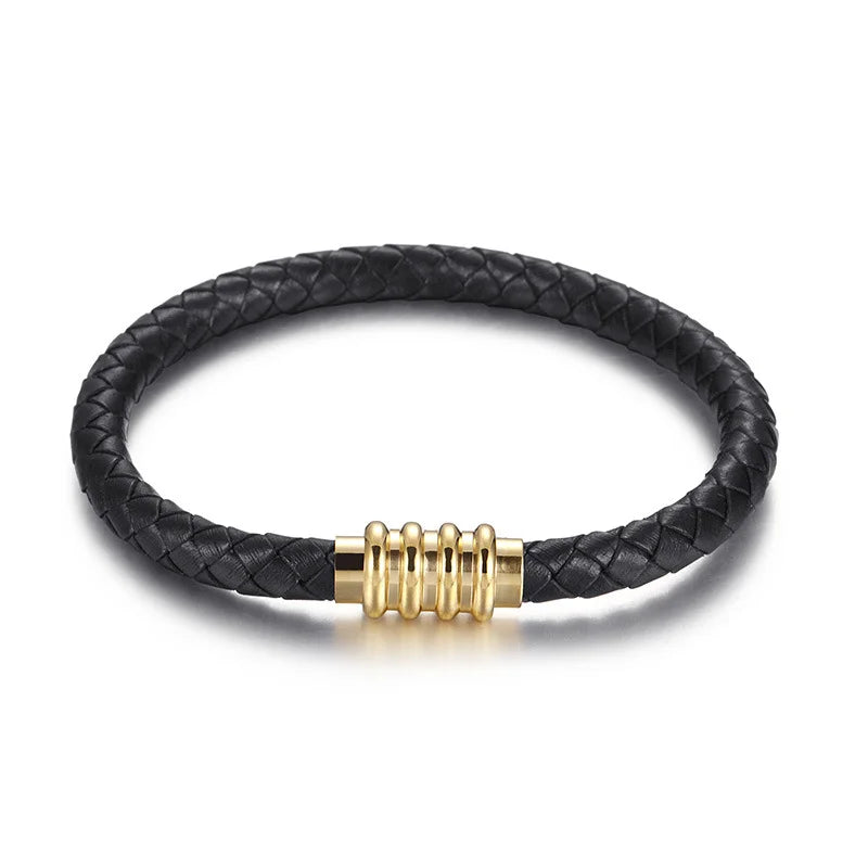 Tresse gevlochten heren armband met stijlvol en tijdloos design – Montier Paris
