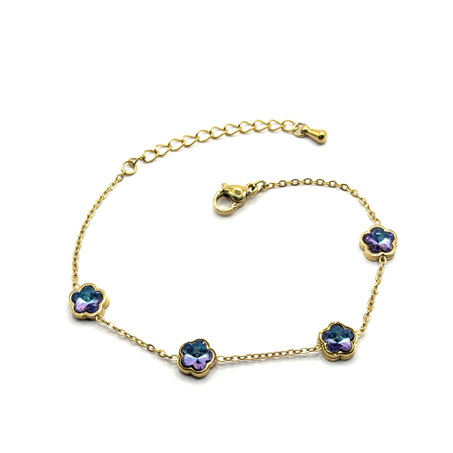 Fleur de Lumière elegante dames armband met verfijnd bloemdesign – Montier Paris
