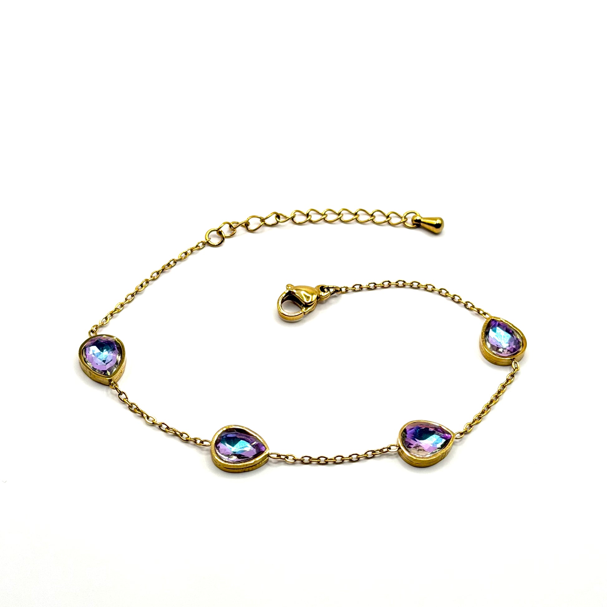 Goutte d’Or gouden dames armband met elegante druppelvorm – Montier Paris
