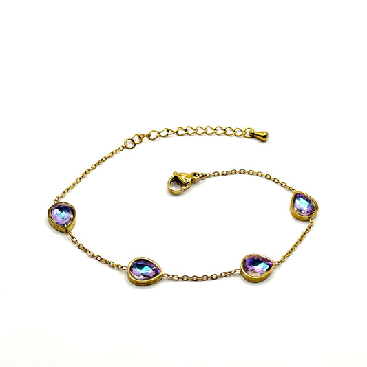 Goutte d’Or gouden dames armband met elegante druppelvorm – Montier Paris
