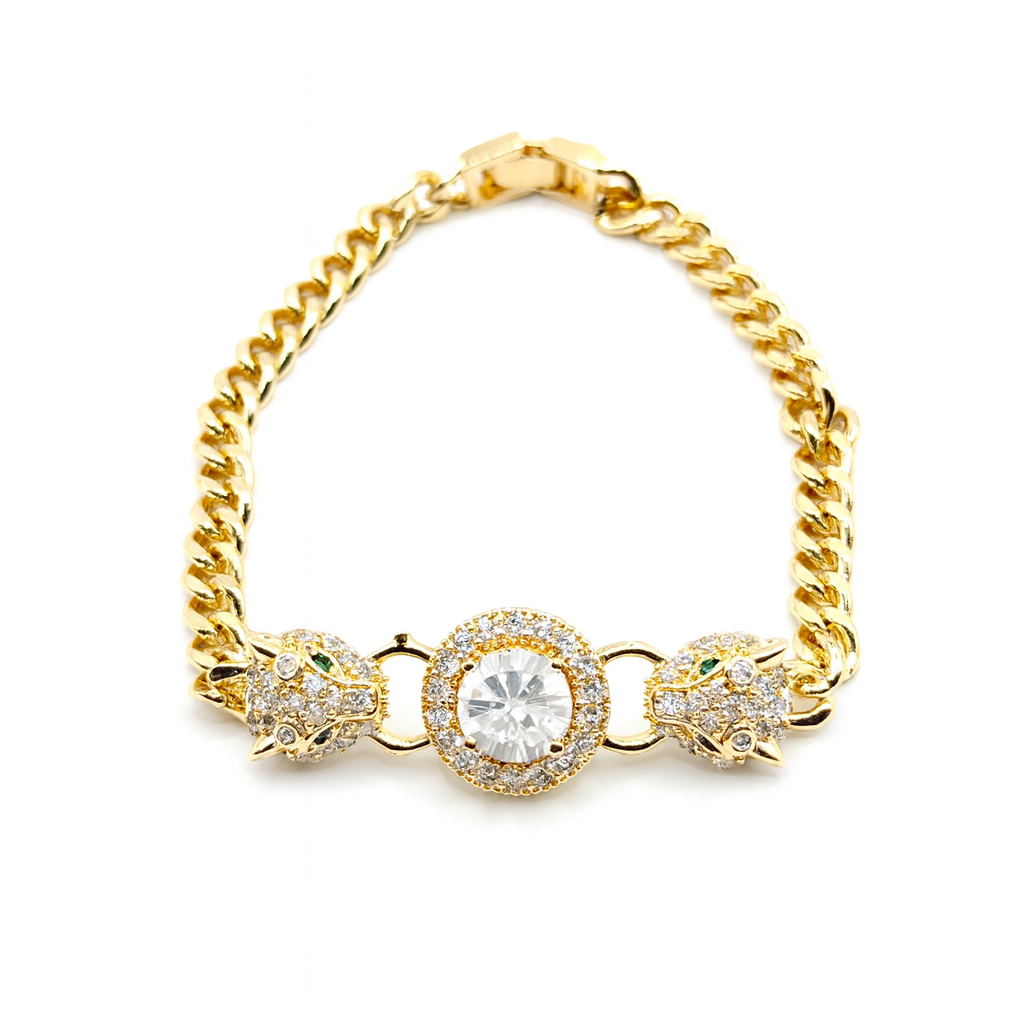 Reine Éclat panter armband voor dames met luxe leopard design – Montier Paris
